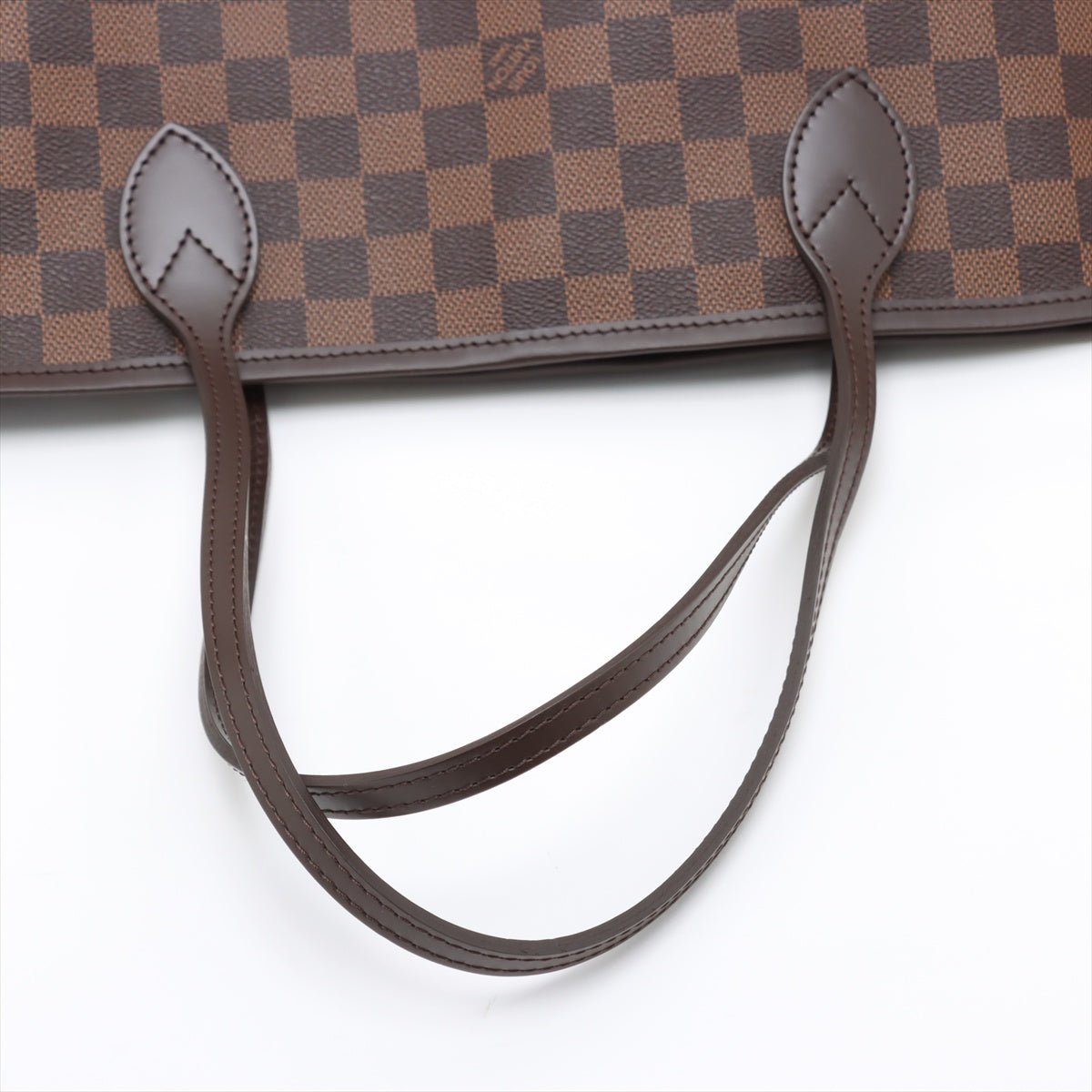 Second hand Louis Vuitton Neverfull MM Canvas Neo Shopper Shoulder Bag Damier Ebene - Tabita Bags