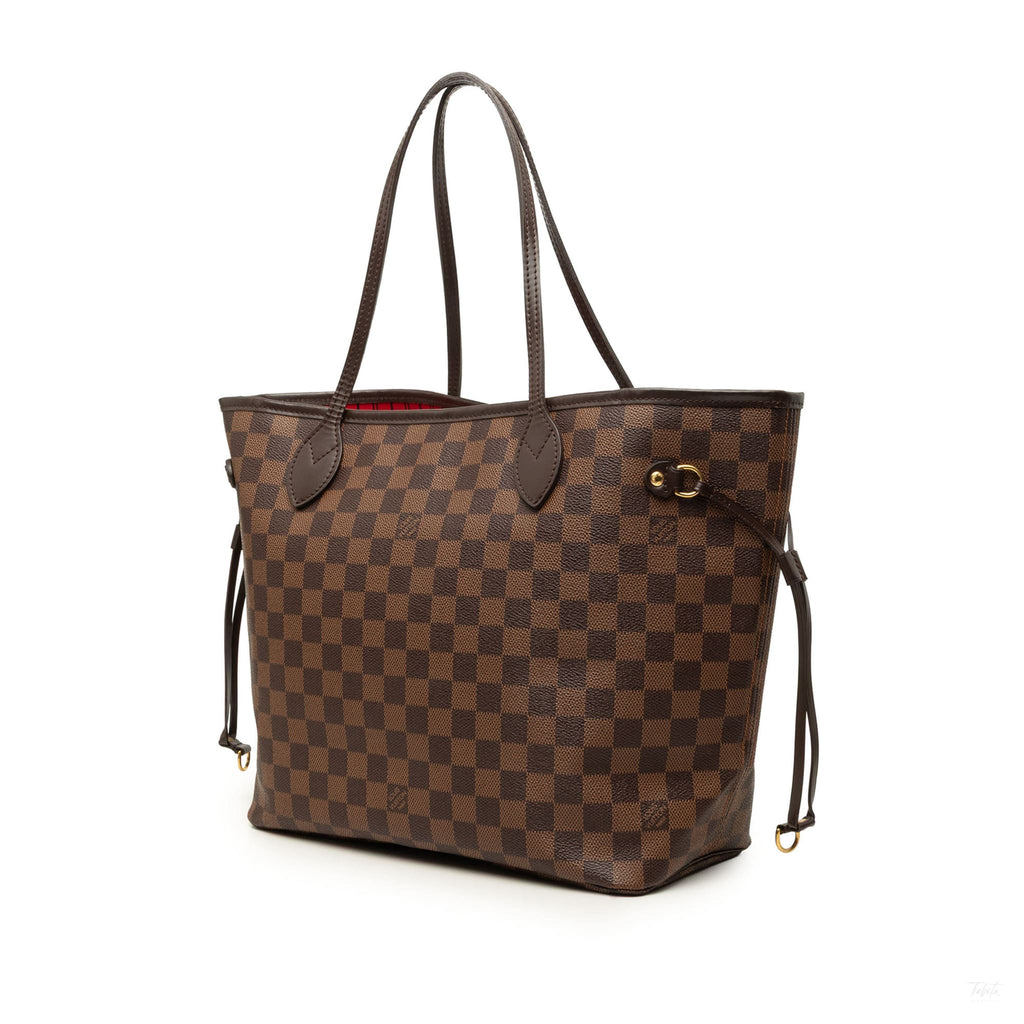 Second hand Louis Vuitton Neverfull MM Canvas Neo Shopper Shoulder Bag Damier Ebene - Tabita Bags