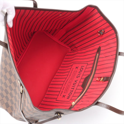 Second hand Louis Vuitton Neverfull MM Canvas Neo Shopper Shoulder Bag Damier Ebene - Tabita Bags