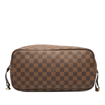 Second hand Louis Vuitton Neverfull MM Canvas Pre - 2013 Shopper Shoulder Bag Damier Ebene - Tabita Bags