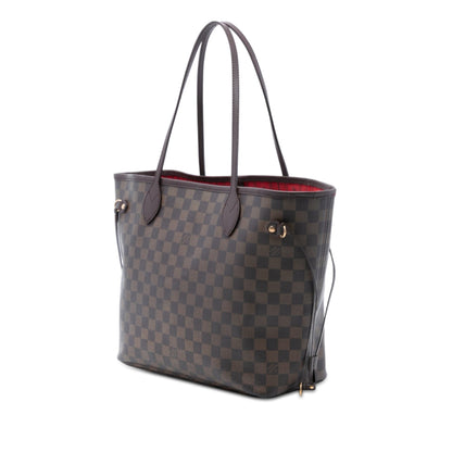 Second hand Louis Vuitton Neverfull MM Canvas Pre - 2013 Shopper Shoulder Bag Damier Ebene - Tabita Bags