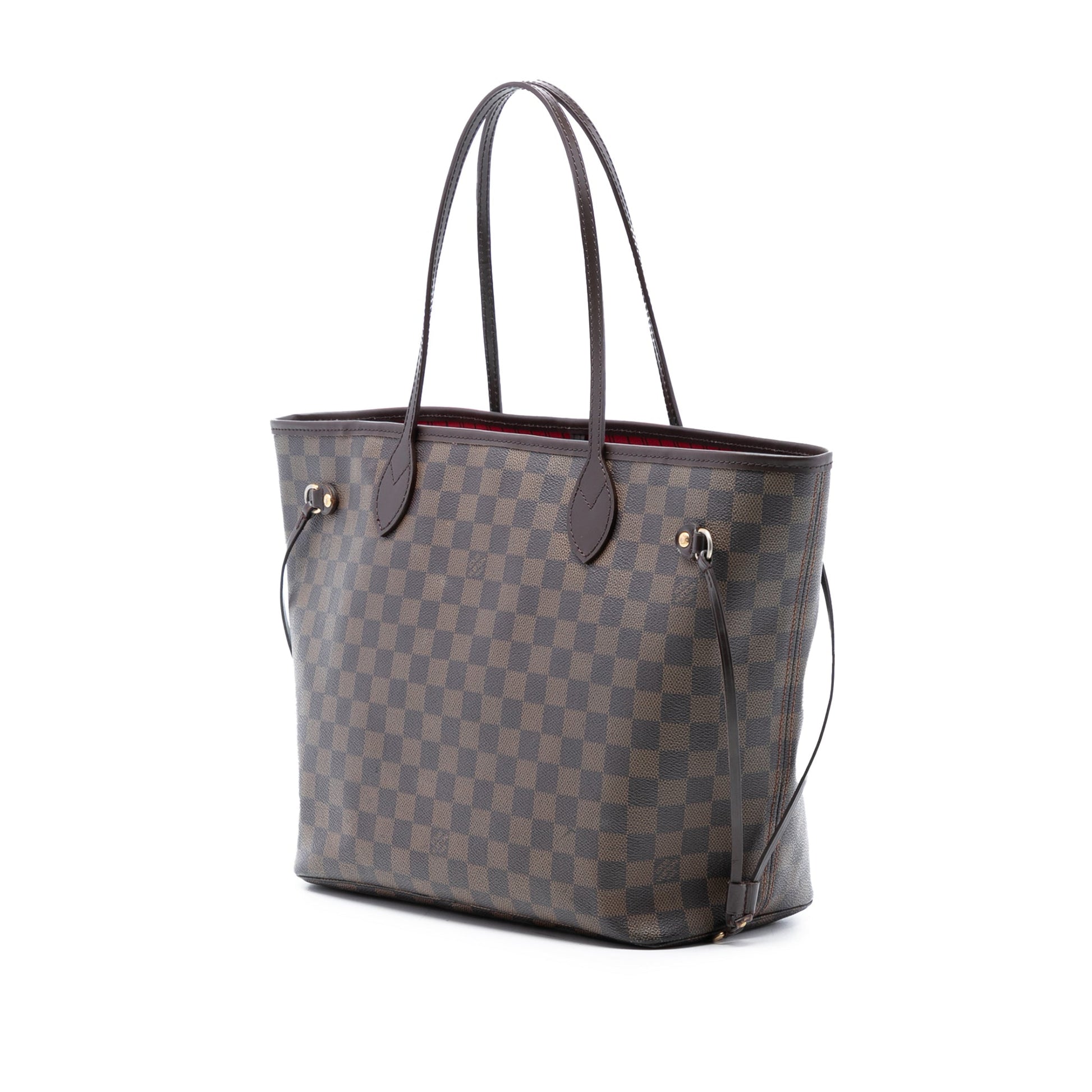 Second hand Louis Vuitton Neverfull MM Canvas Pre - 2013 Shopper Shoulder Bag Damier Ebene - Tabita Bags