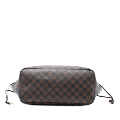 Second hand Louis Vuitton Neverfull MM Canvas Pre - 2013 Shopper Shoulder Bag Damier Ebene - Tabita Bags