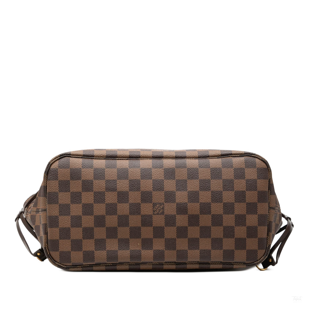 Second hand Louis Vuitton Neverfull MM Canvas Pre - 2013 Shopper Shoulder Bag Damier Ebene - Tabita Bags