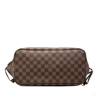Second hand Louis Vuitton Neverfull MM Canvas Pre - 2013 Shopper Shoulder Bag Damier Ebene - Tabita Bags
