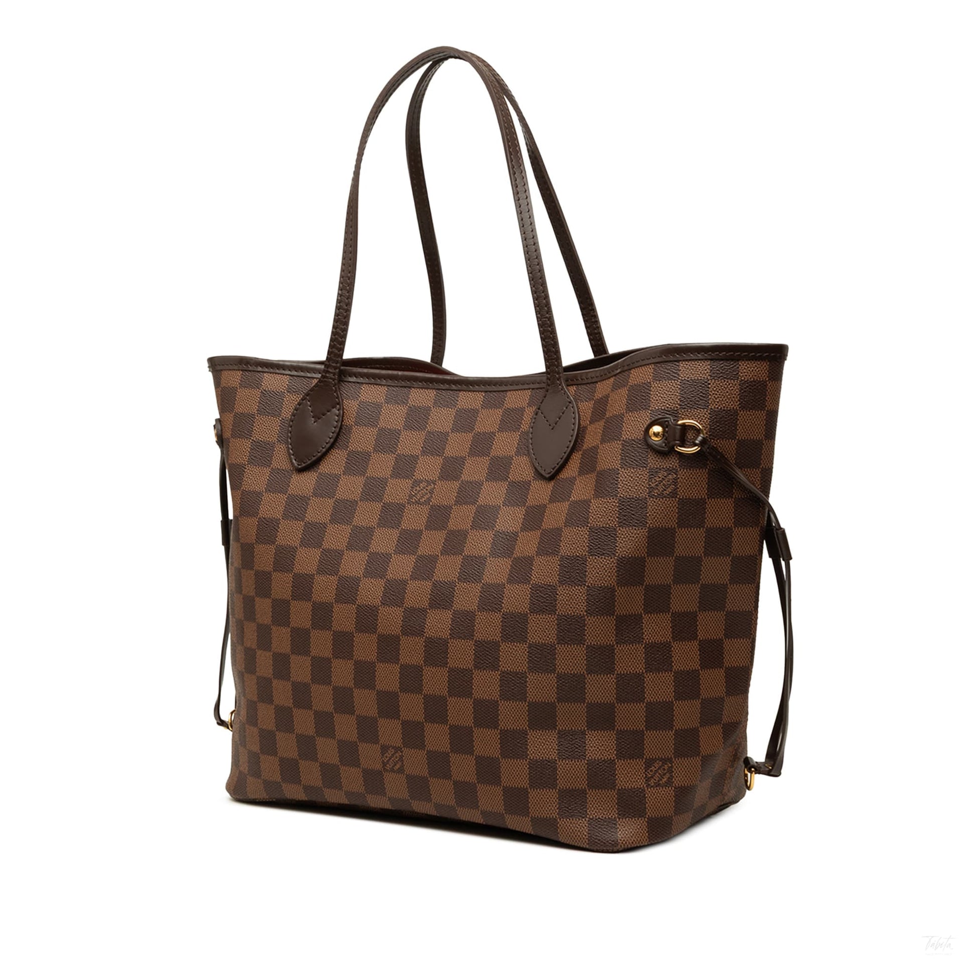 Second hand Louis Vuitton Neverfull MM Canvas Pre-2013 Shopper Shoulder Bag Damier Ebene - Tabita Bags