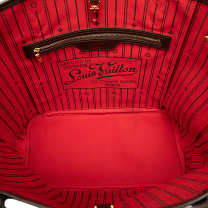 Second hand Louis Vuitton Neverfull MM Canvas Pre - 2013 Shopper Shoulder Bag Damier Ebene - Tabita Bags