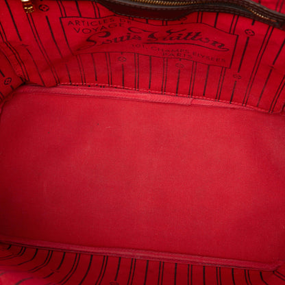 Second hand Louis Vuitton Neverfull MM Canvas Pre - 2013 Shopper Shoulder Bag Damier Ebene - Tabita Bags