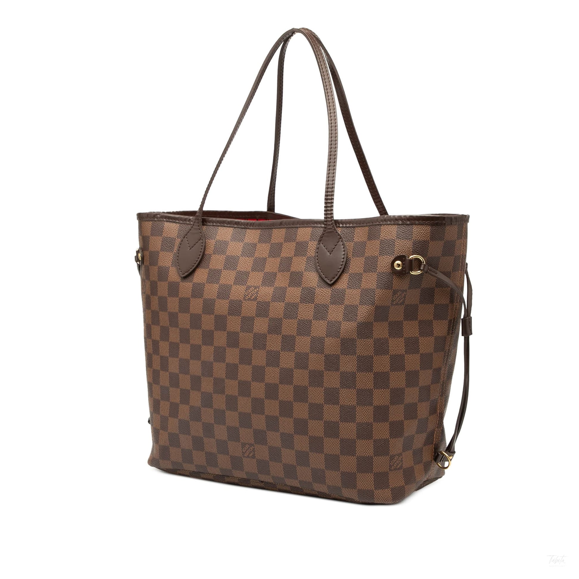 Second hand Louis Vuitton Neverfull MM Canvas Pre - 2013 Shopper Shoulder Bag Damier Ebene - Tabita Bags