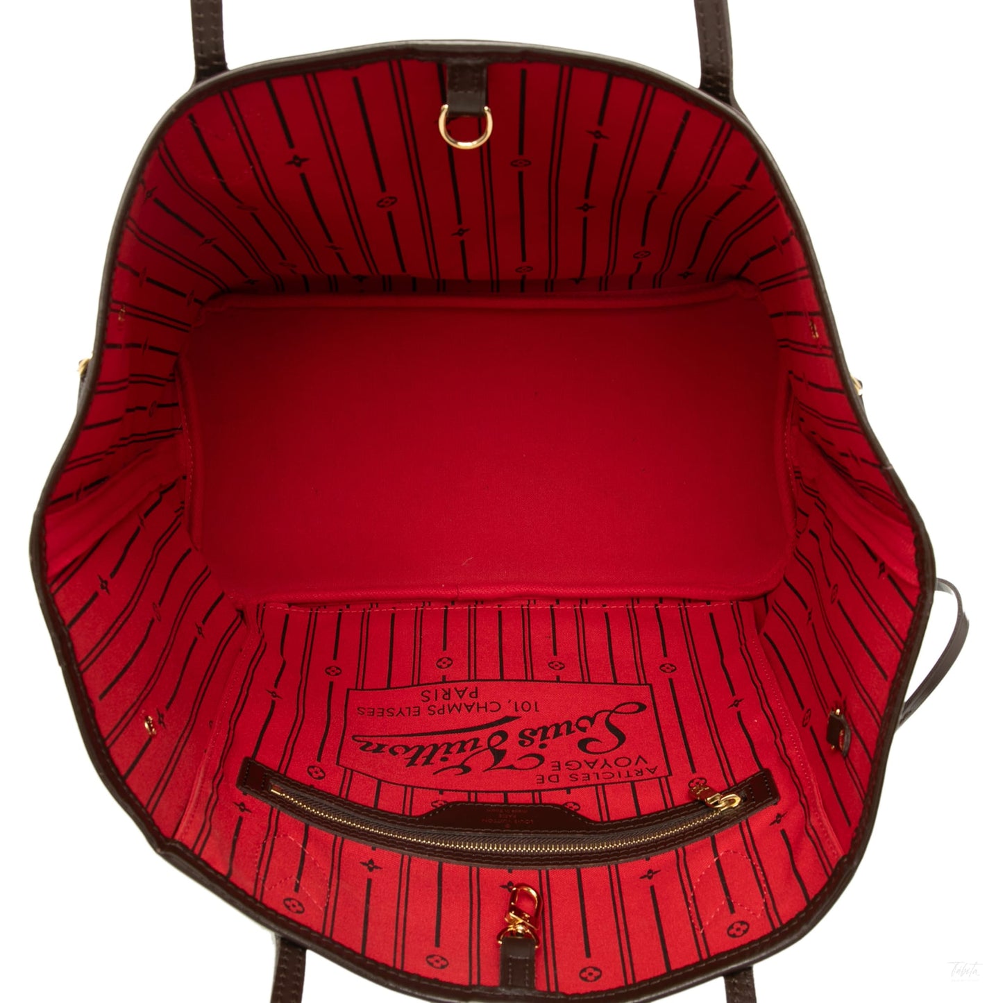 Second hand Louis Vuitton Neverfull MM Canvas Pre - 2013 Shopper Shoulder Bag Damier Ebene - Tabita Bags