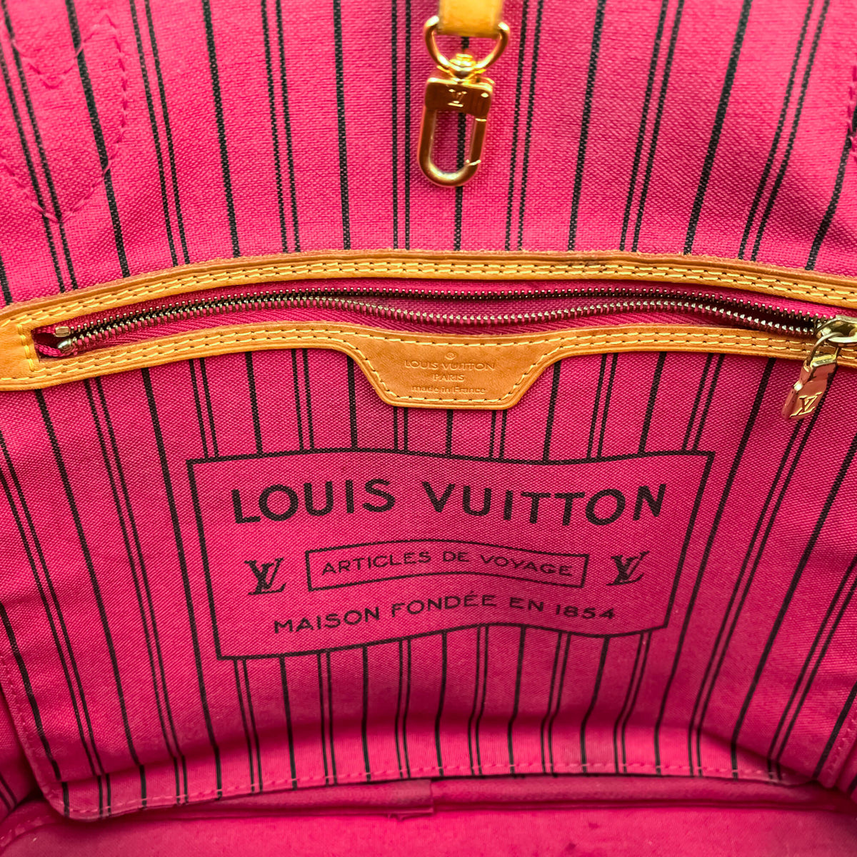 Second hand Louis Vuitton Neverfull MM Canvas Pre - 2013 Shopper Shoulder Bag Monogram - Tabita Bags