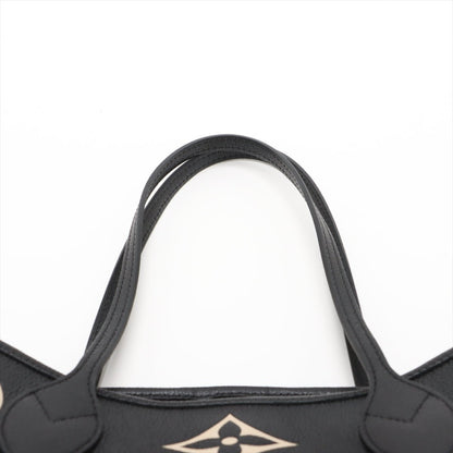 Second hand Louis Vuitton Neverfull MM Leather Empreinte Shopper Shoulder Bag Black - Tabita Bags