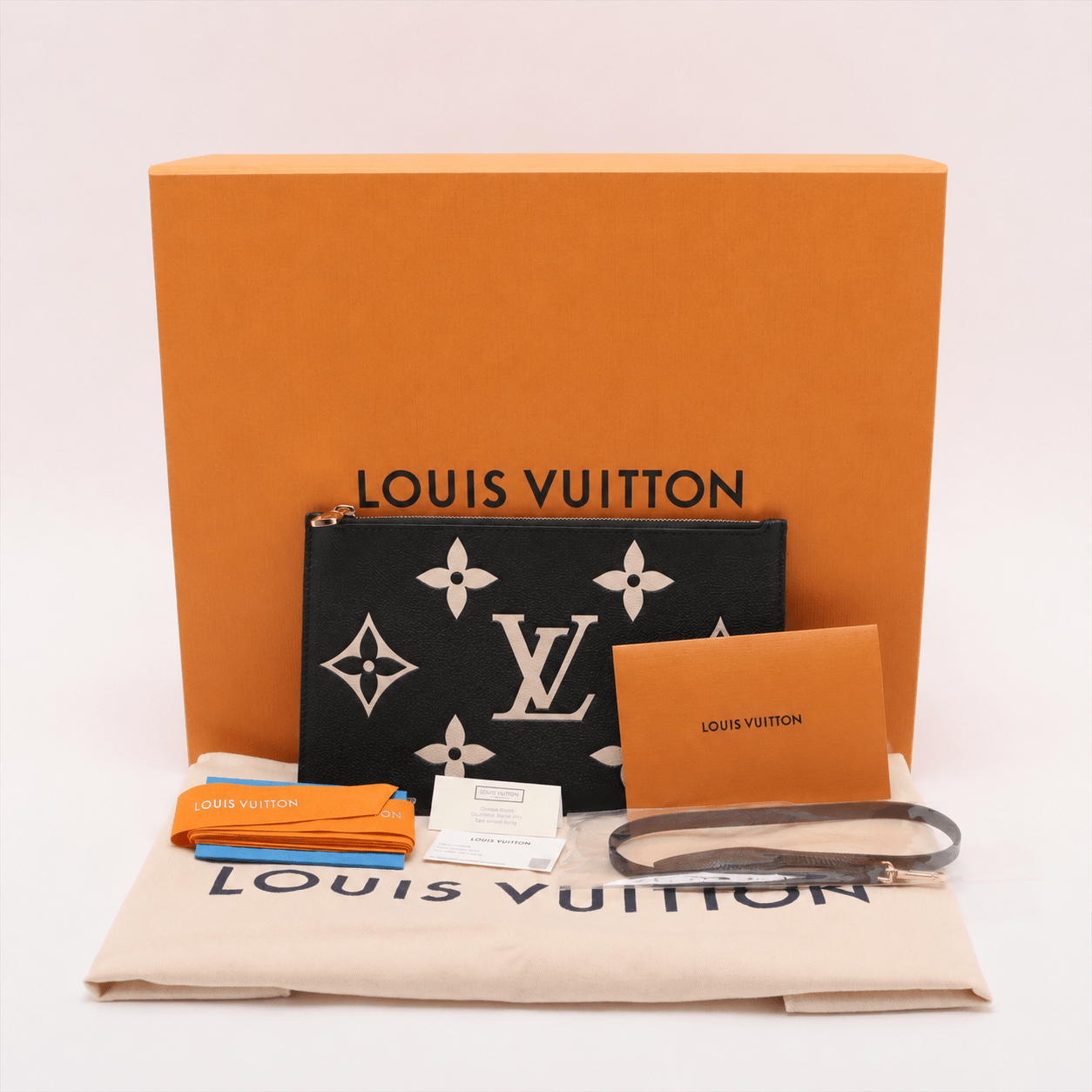 Second hand Louis Vuitton Neverfull MM Leather Empreinte Shopper Shoulder Bag Black - Tabita Bags