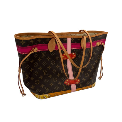 Second hand Louis Vuitton Neverfull MM Summer Trunks Neo Canvas Shopper Shoulder Bag Monogram - Tabita Bags