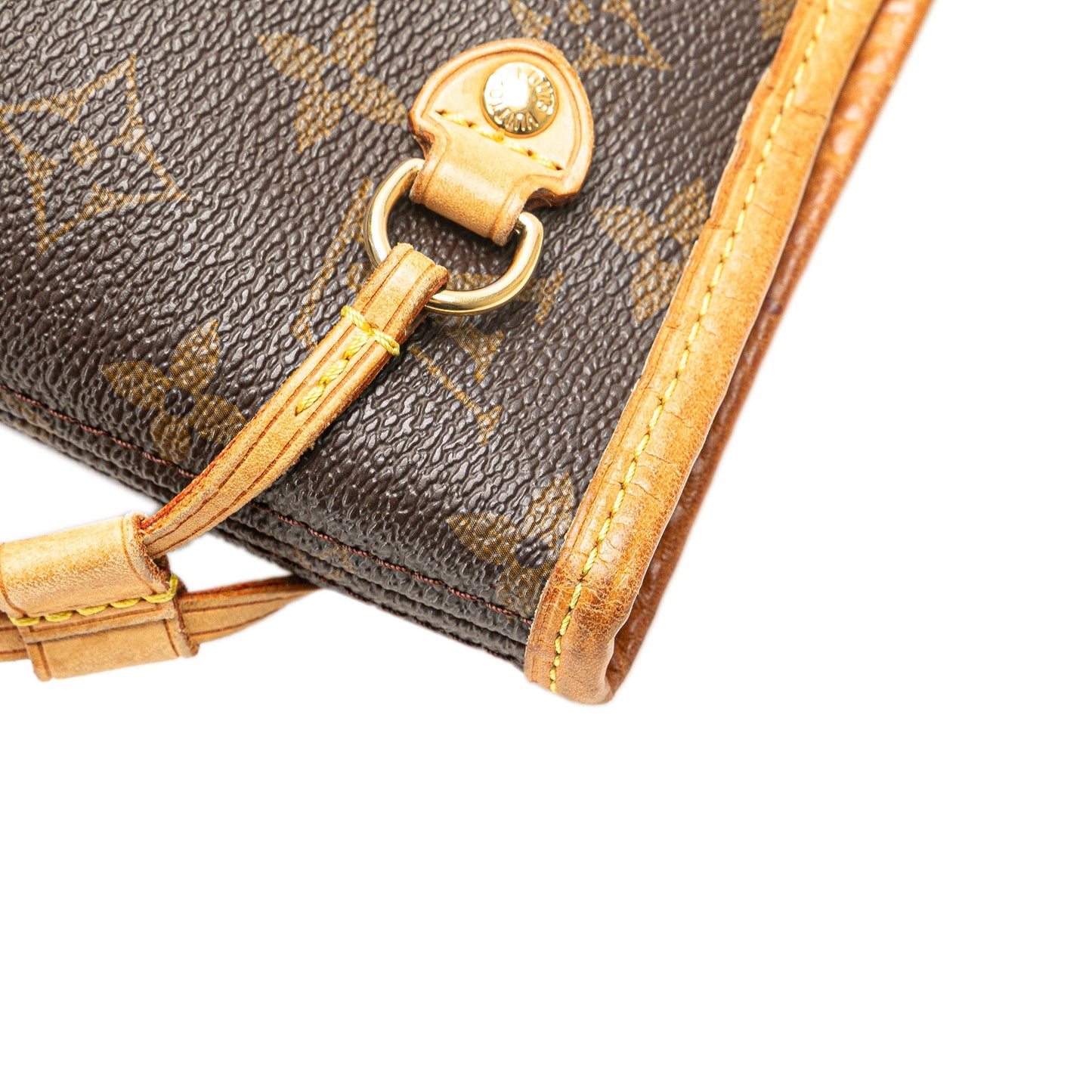 Second hand Louis Vuitton Neverfull PM Canvas Shopper Shoulder Bag Brown - Tabita Bags