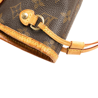 Second hand Louis Vuitton Neverfull PM Canvas Shopper Shoulder Bag Brown - Tabita Bags