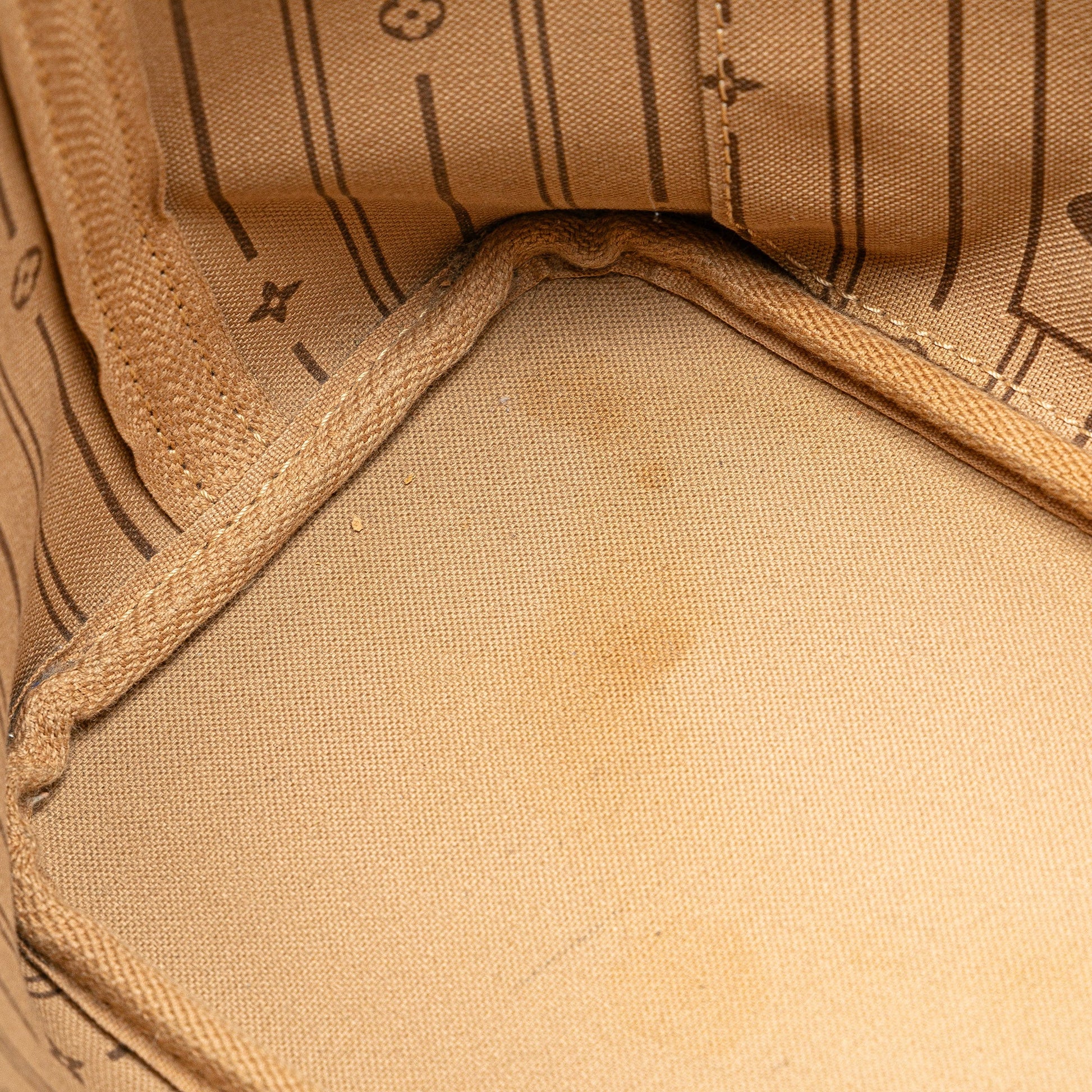 Second hand Louis Vuitton Neverfull PM Canvas Shopper Shoulder Bag Brown - Tabita Bags