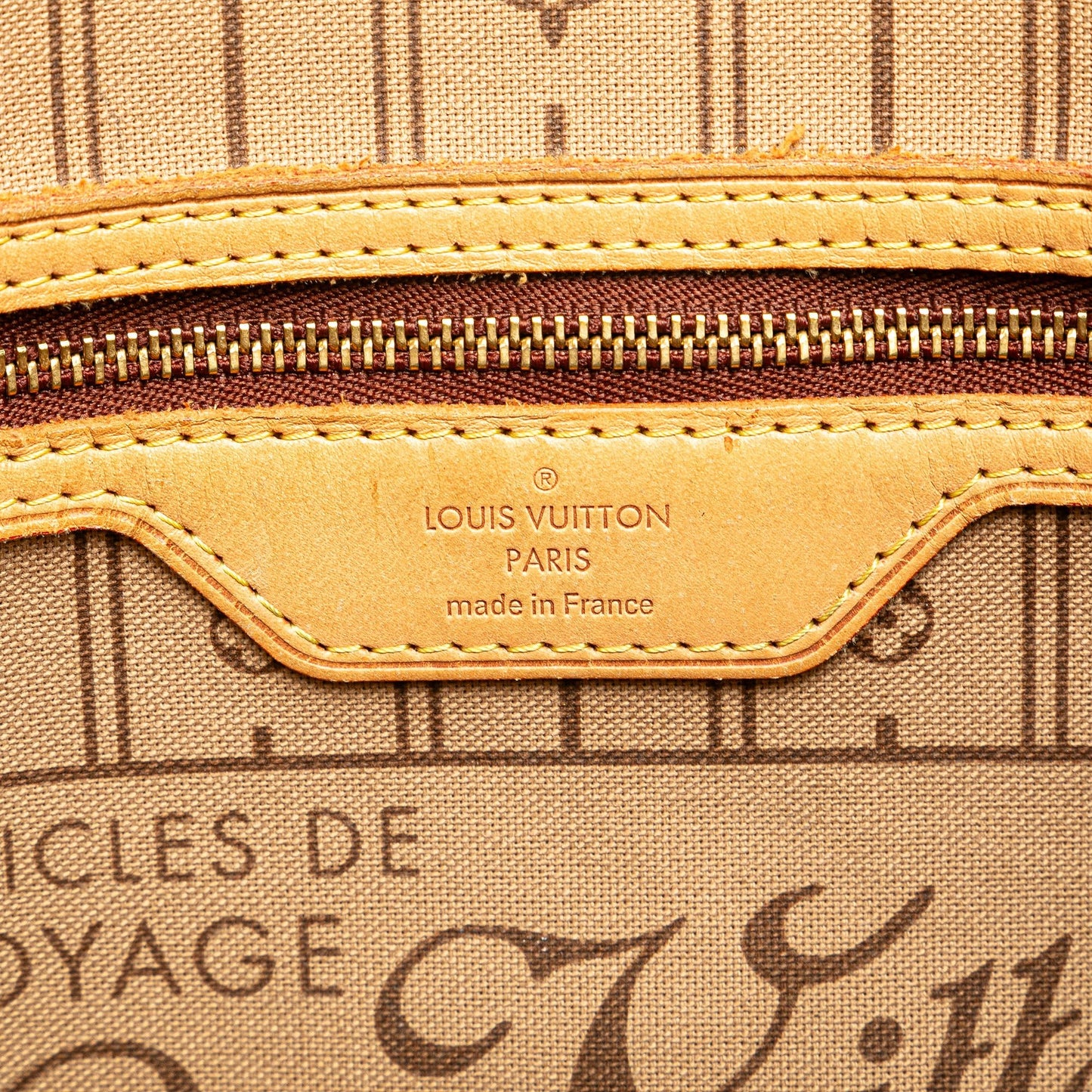 Second hand Louis Vuitton Neverfull PM Canvas Shopper Shoulder Bag Brown - Tabita Bags