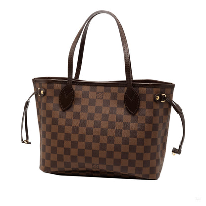 Second hand Louis Vuitton Neverfull PM Canvas Shopper Shoulder Bag Damier Ebene - Tabita Bags