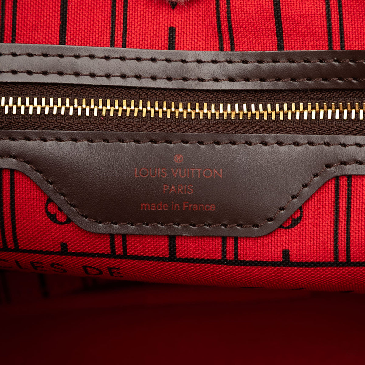 Second hand Louis Vuitton Neverfull PM Canvas Shopper Shoulder Bag Damier Ebene - Tabita Bags