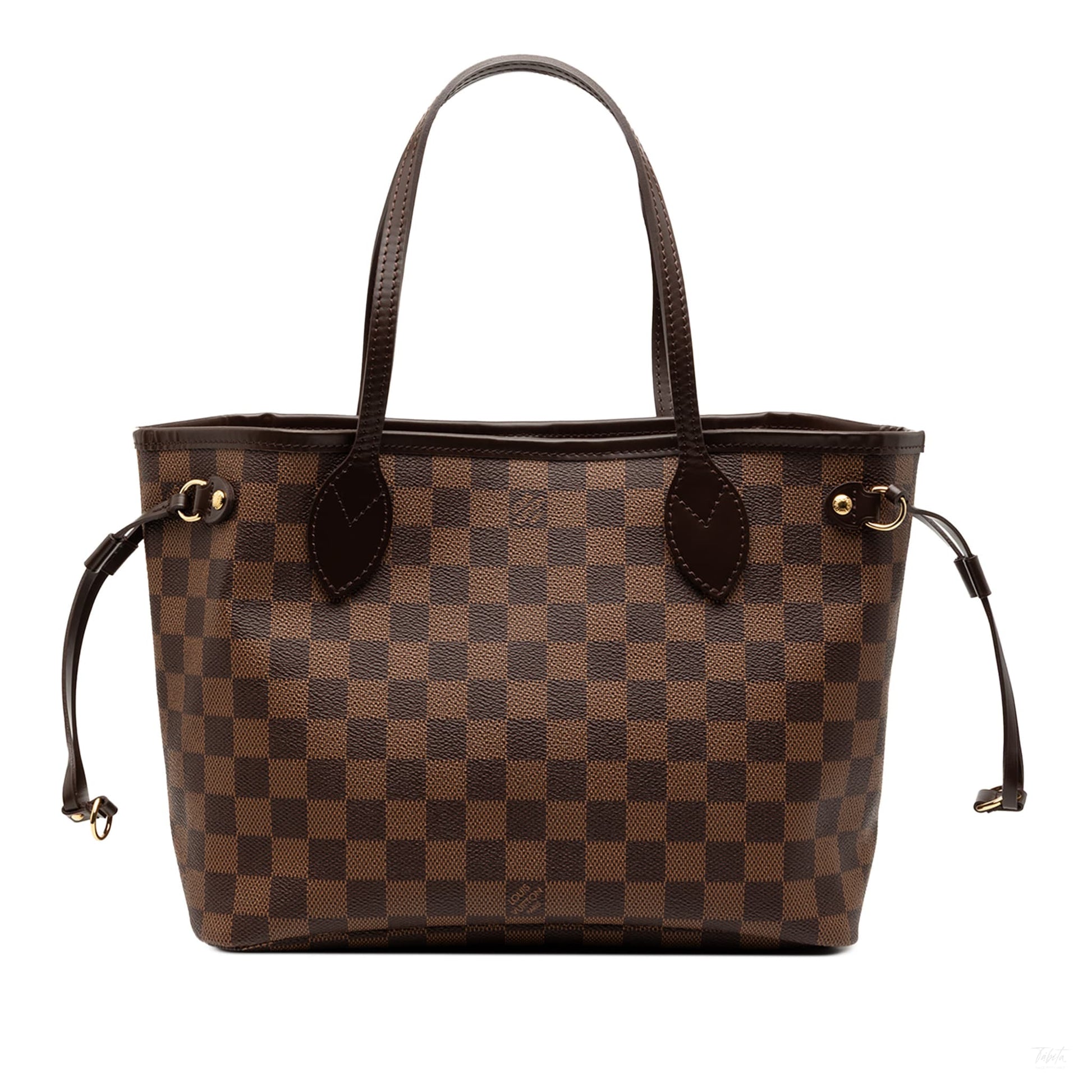 Second hand Louis Vuitton Neverfull PM Canvas Shopper Shoulder Bag Damier Ebene - Tabita Bags