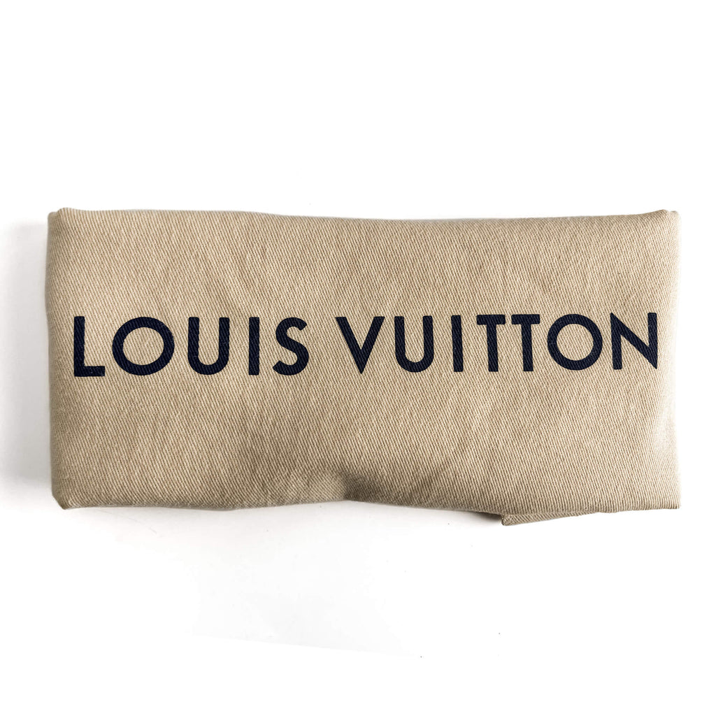 Second hand Louis Vuitton New Wave Chain MM Leather 2 - Ways Flap Crossbody Beige - Tabita Bags