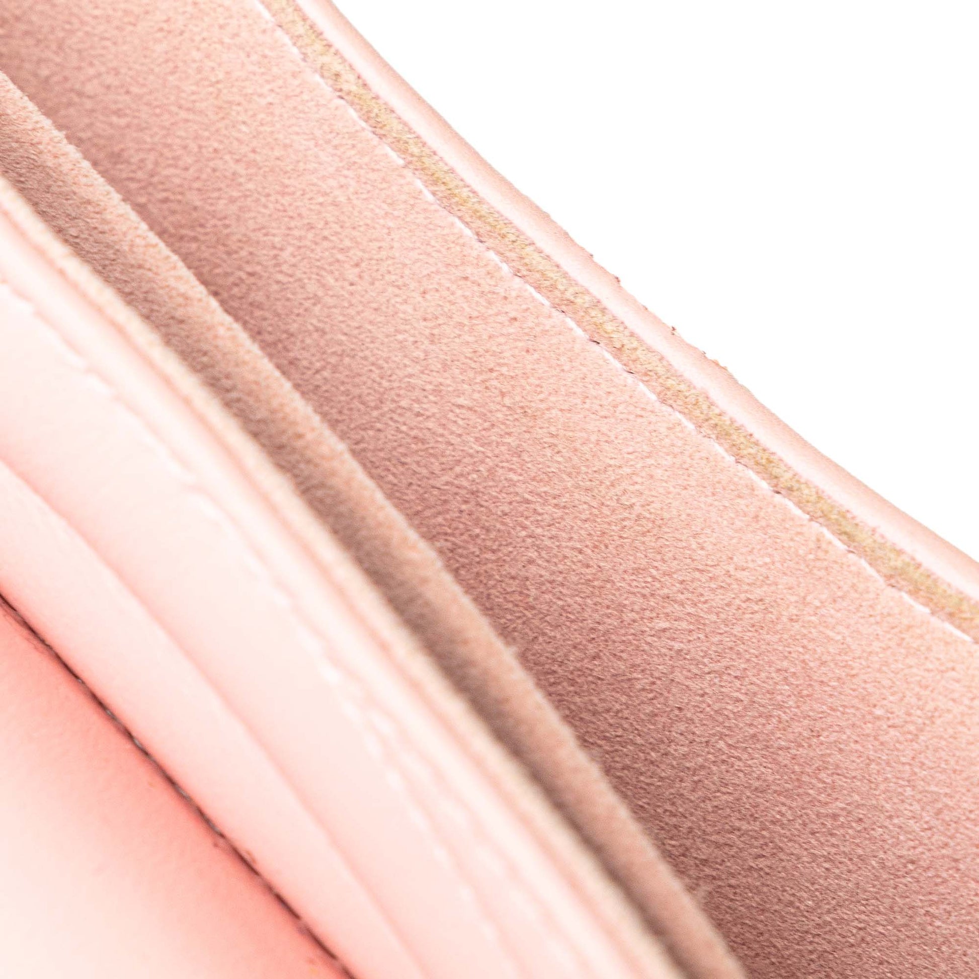 Second hand Louis Vuitton New Wave Chain MM Leather 2 - Ways Flap Crossbody Pink - Tabita Bags