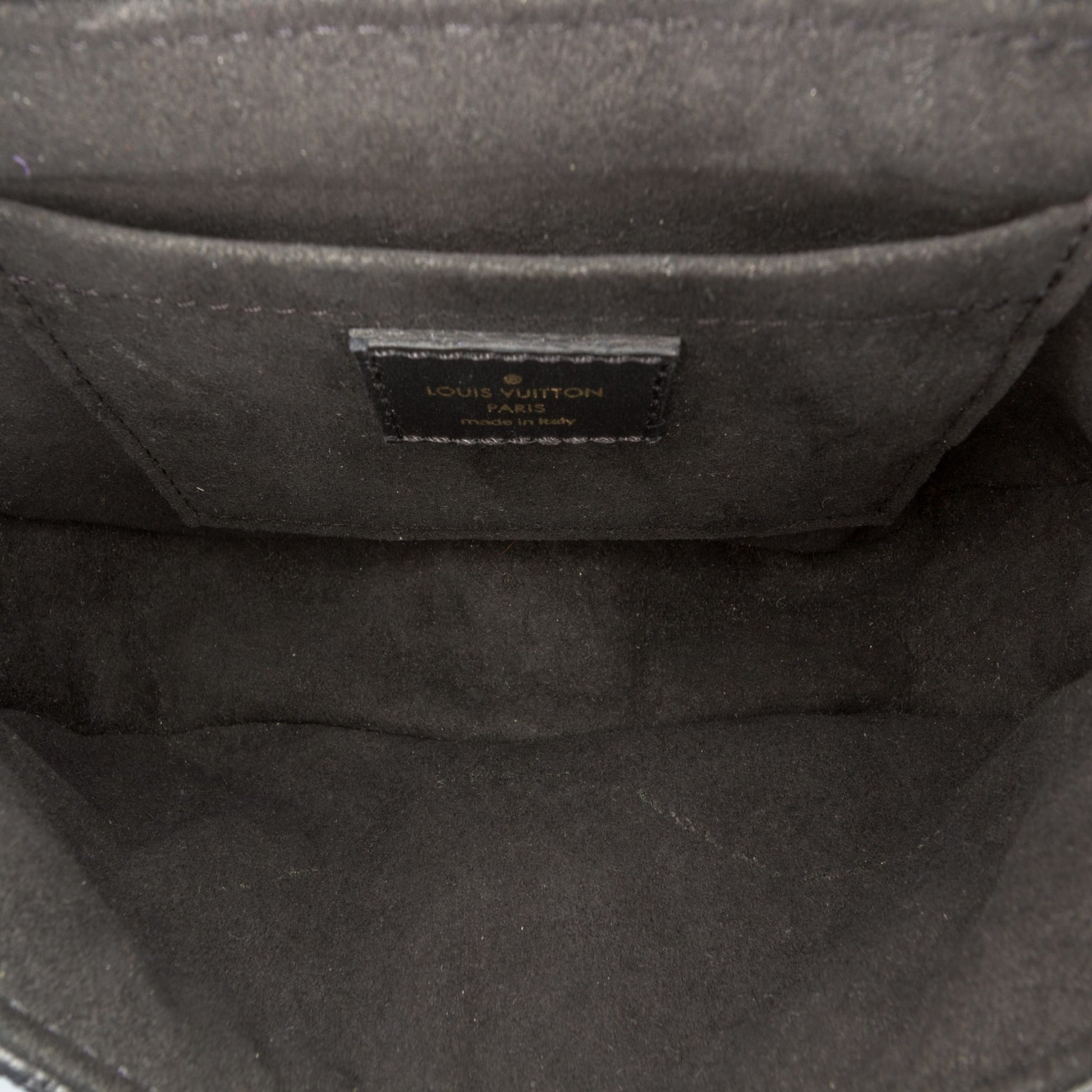 Second hand Louis Vuitton New Wave Chain PM Leather Flap Crossbody Black - Tabita Bags