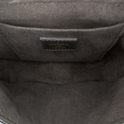 Second hand Louis Vuitton New Wave Chain PM Leather Flap Crossbody Black - Tabita Bags