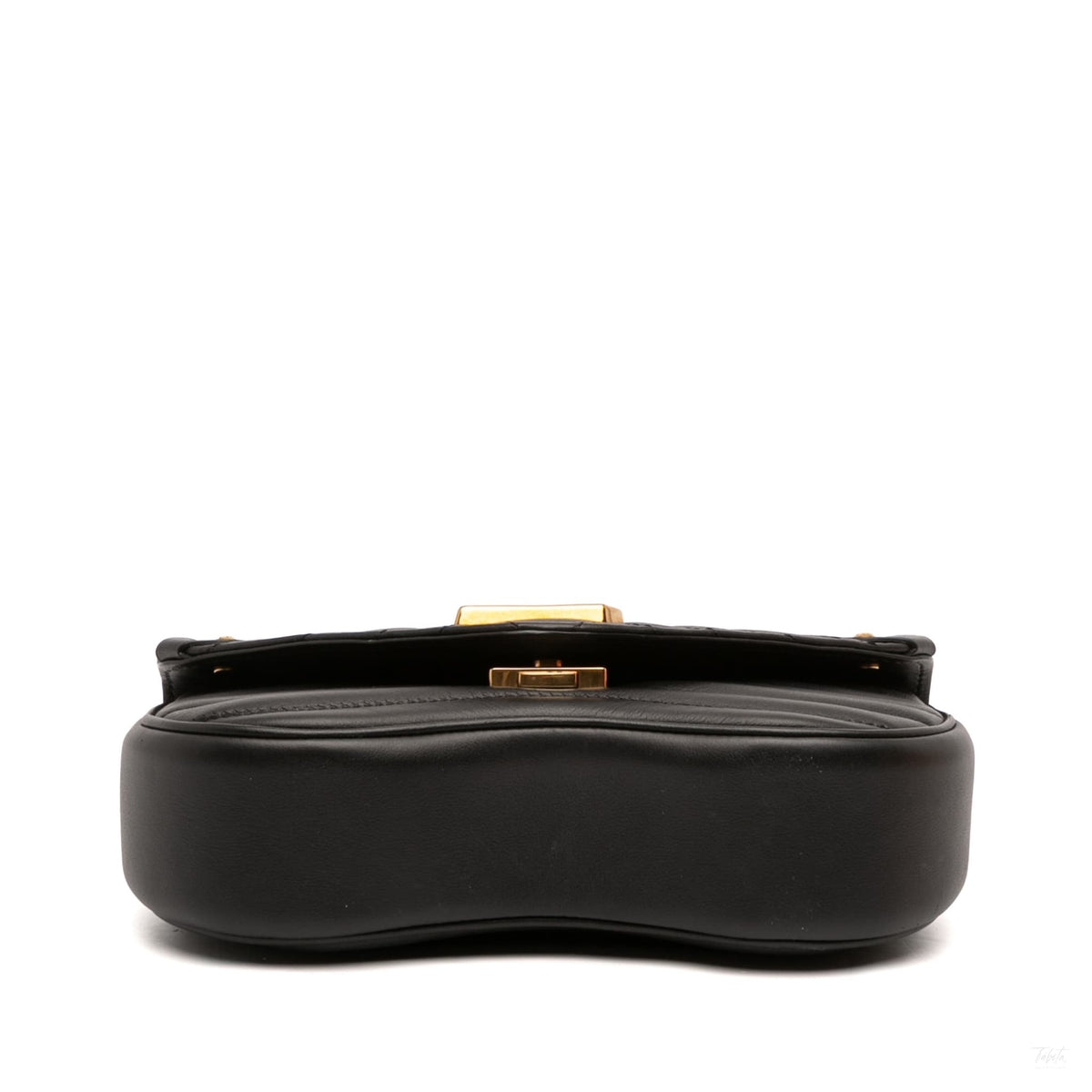 Second hand Louis Vuitton New Wave Chain PM Leather Flap Crossbody Black - Tabita Bags