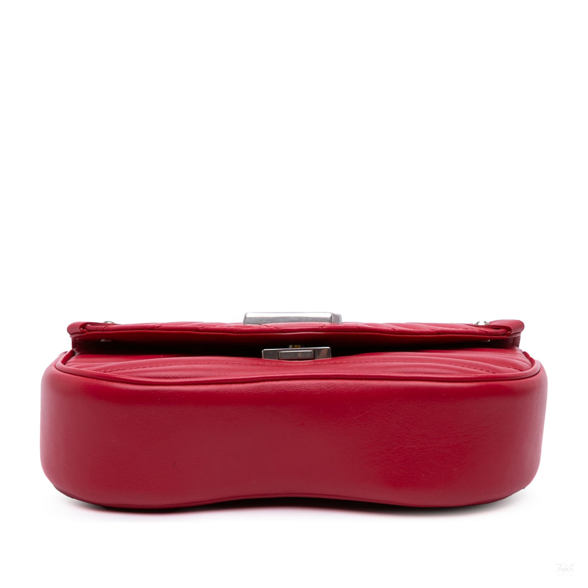 Second hand Louis Vuitton New Wave Chain PM Leather Flap Crossbody Red - Tabita Bags