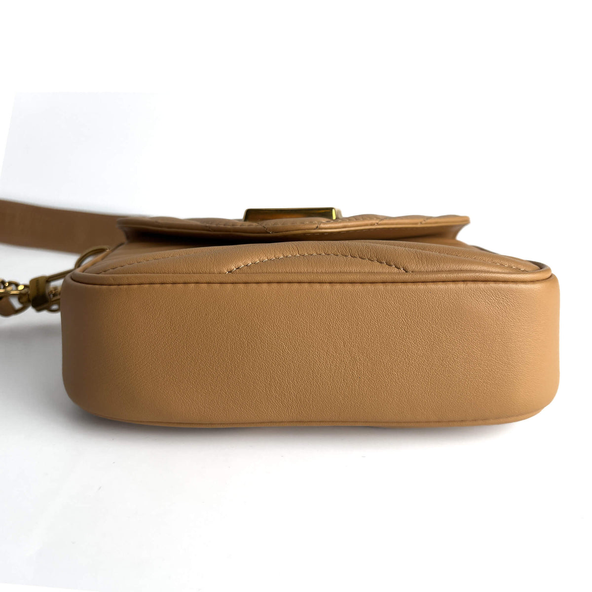 Second hand Louis Vuitton New Wave Multi - Pochette Leather 2 - Ways Pouch Crossbody Beige - Tabita Bags