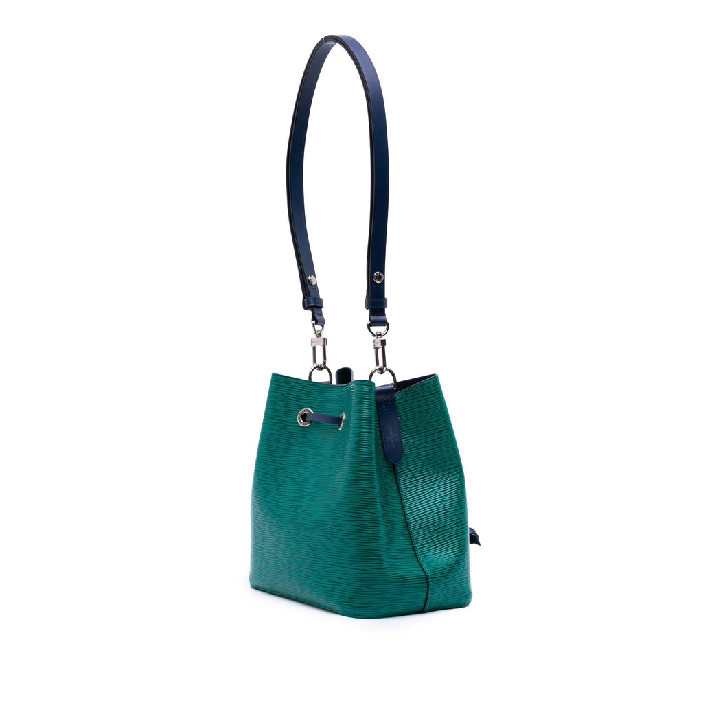 Second hand Louis Vuitton Noe BB Canvas Bucket Shoulder Bag Green - Tabita Bags