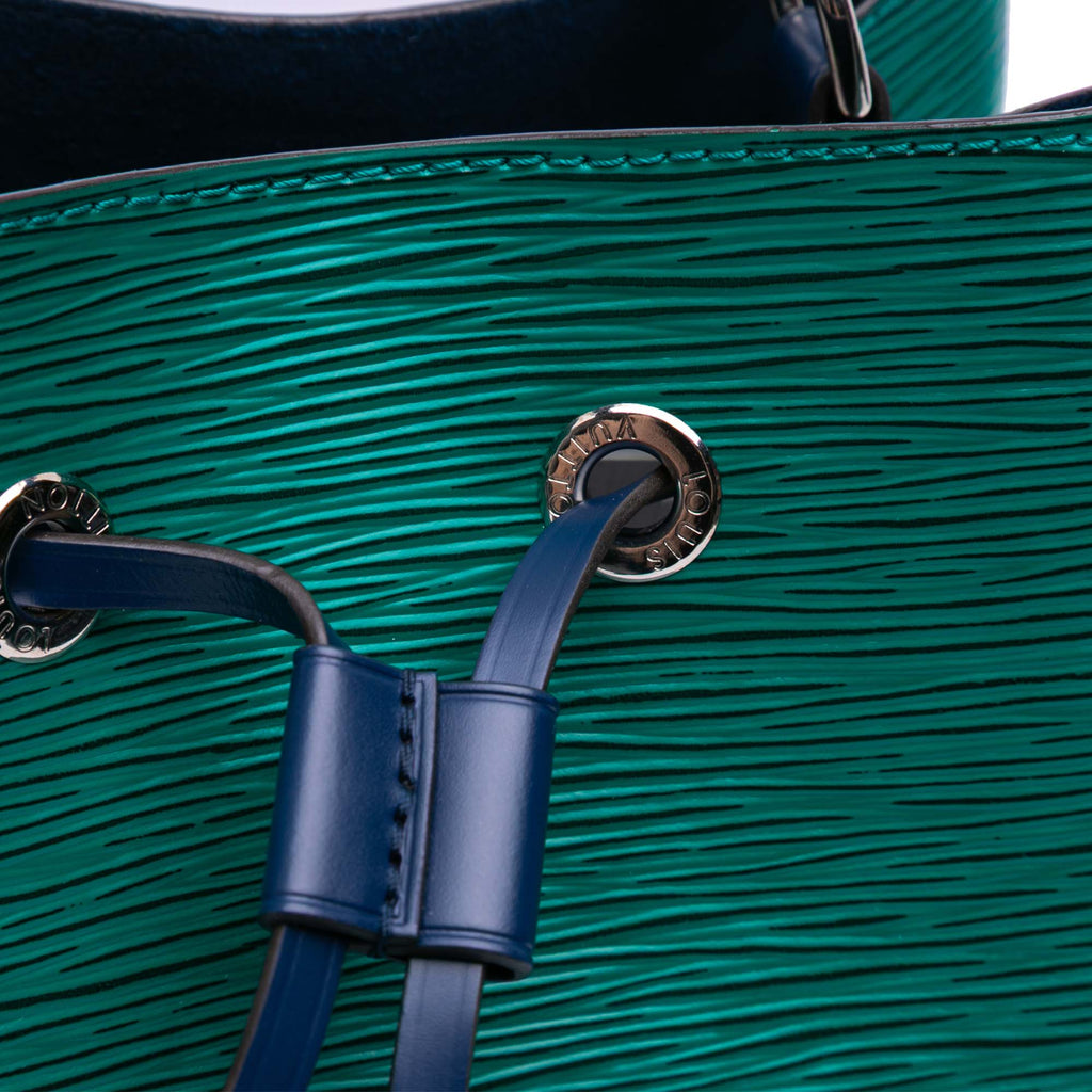 Second hand Louis Vuitton Noe BB Canvas Bucket Shoulder Bag Green - Tabita Bags