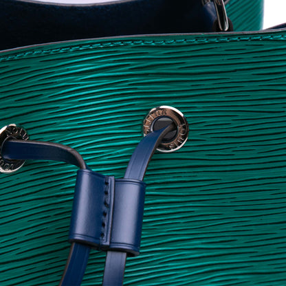 Second hand Louis Vuitton Noe BB Canvas Bucket Shoulder Bag Green - Tabita Bags