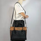 Second hand Louis Vuitton On My Side MM Monogram Sides Leather 2 - Ways Tote Bag Black - Tabita Bags