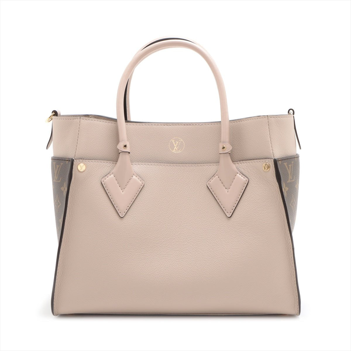 Second hand Louis Vuitton On My Side MM Monogram Sides Leather 2 - Ways Tote Bag Monogram - Tabita Bags