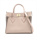 Second hand Louis Vuitton On My Side MM Monogram Sides Leather 2 - Ways Tote Bag Monogram - Tabita Bags