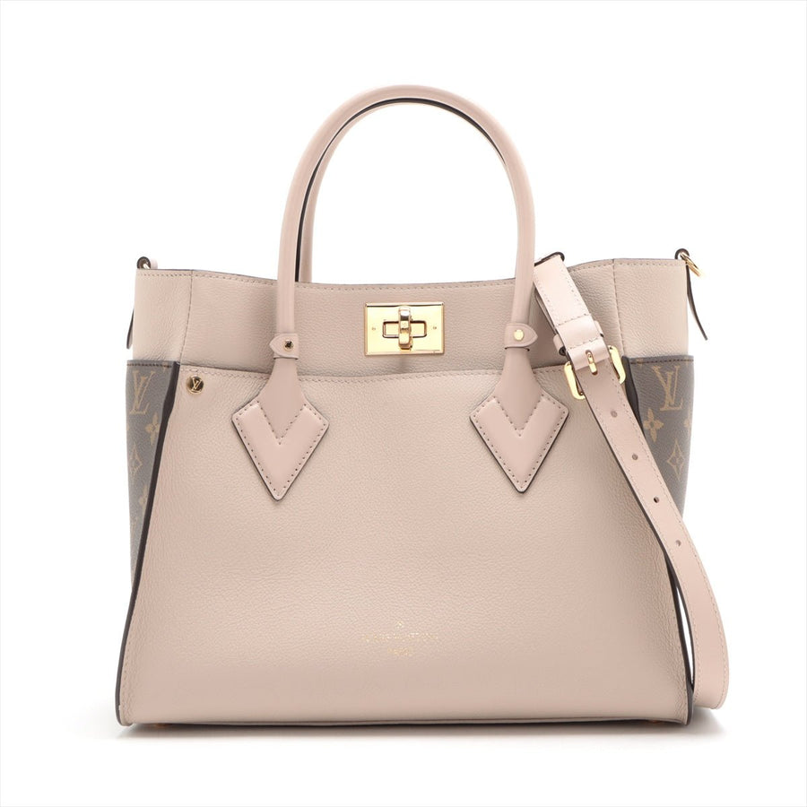 Second hand Louis Vuitton On My Side MM Monogram Sides Leather 2 - Ways Tote Bag Monogram - Tabita Bags