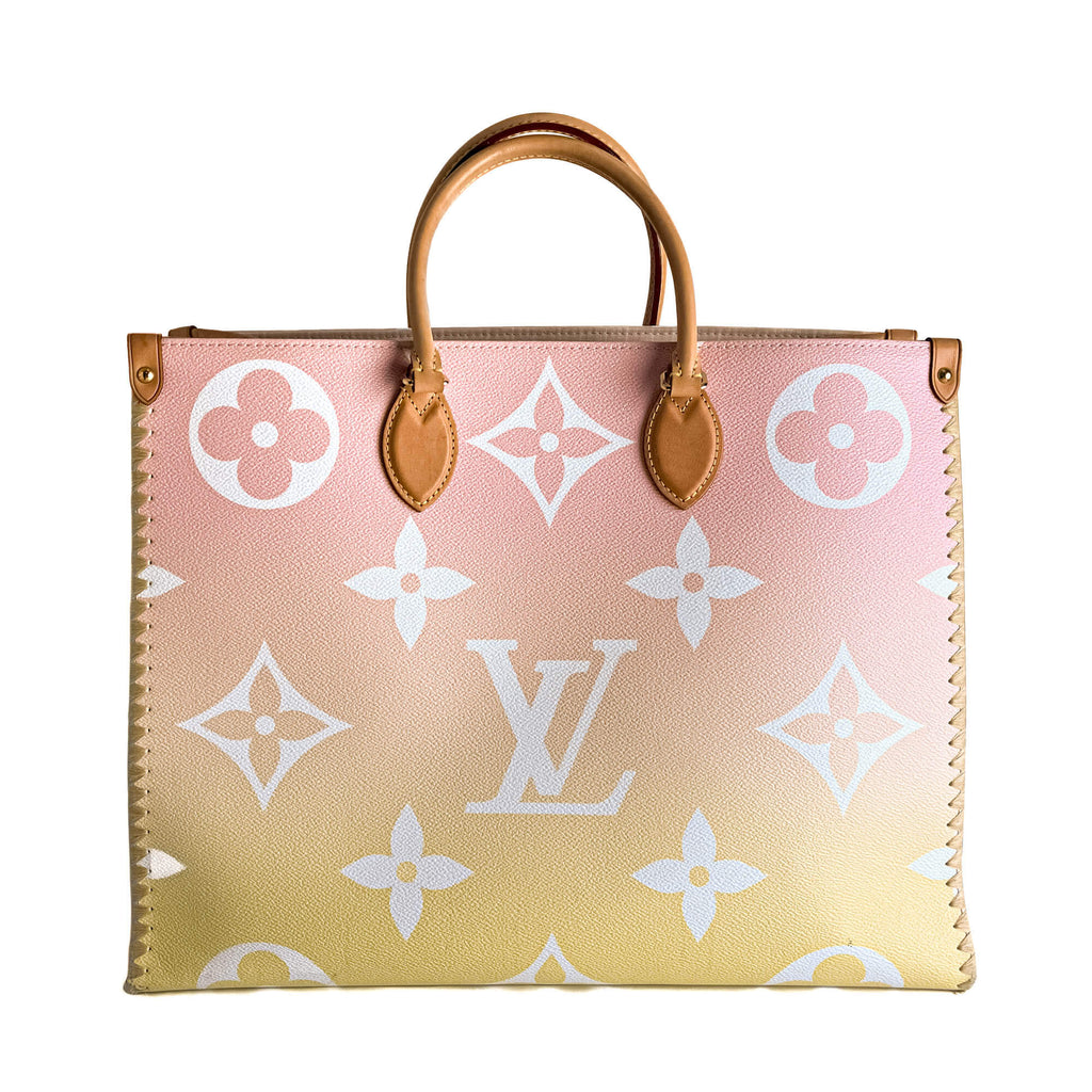 Second hand Louis Vuitton Onthego GM By The Pool Canvas Shopper Handbag Giant monogram - Tabita Bags