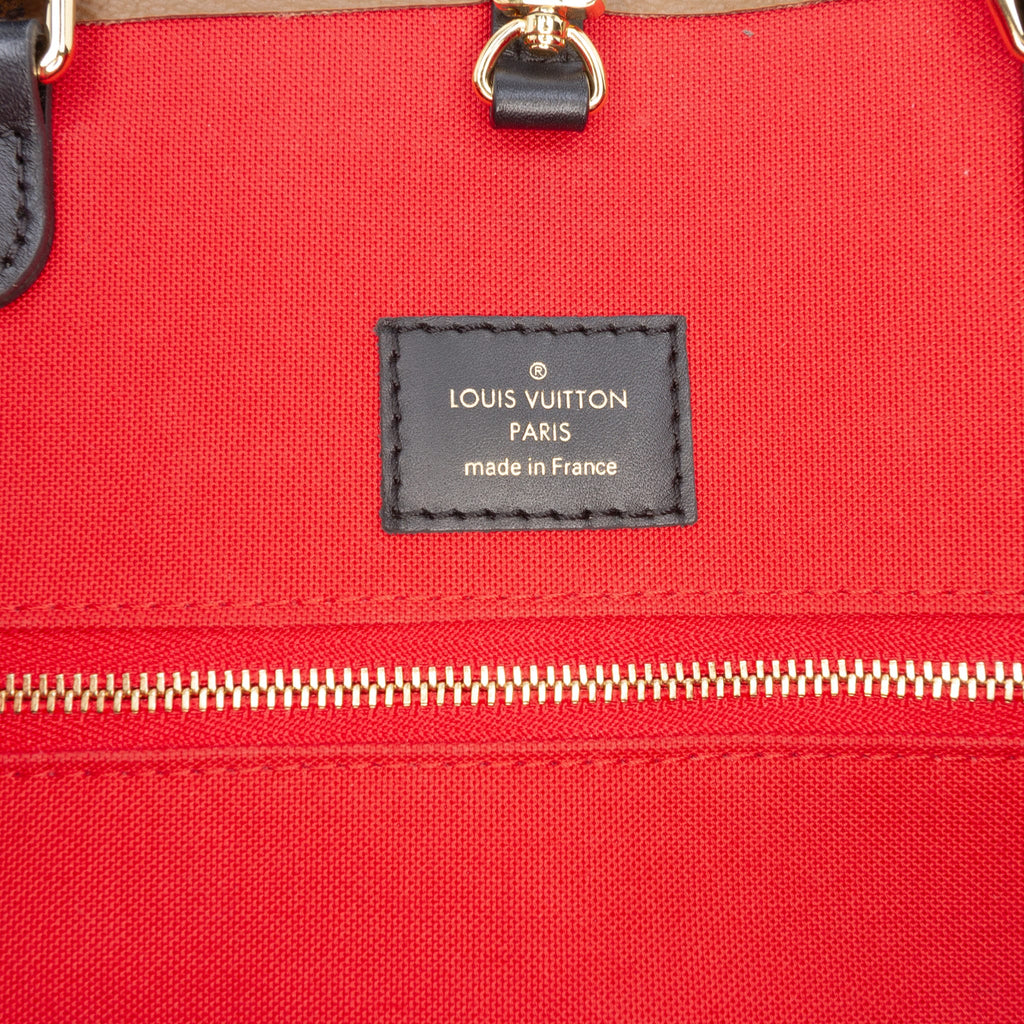 Second hand Louis Vuitton Onthego GM Canvas Shopper Handbag Giant Reverse Monogram - Tabita Bags