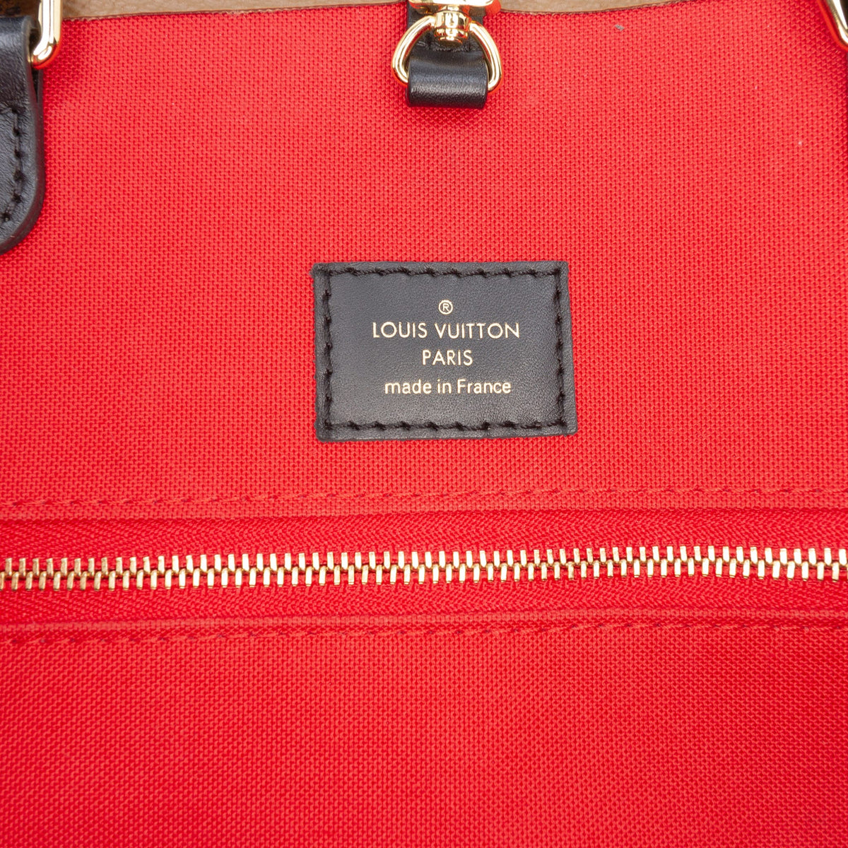 Second hand Louis Vuitton Onthego GM Canvas Shopper Handbag Giant Reverse Monogram - Tabita Bags