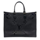 Second hand Louis Vuitton Onthego GM Empreinte Leather Shopper Bag Black - Tabita Bags