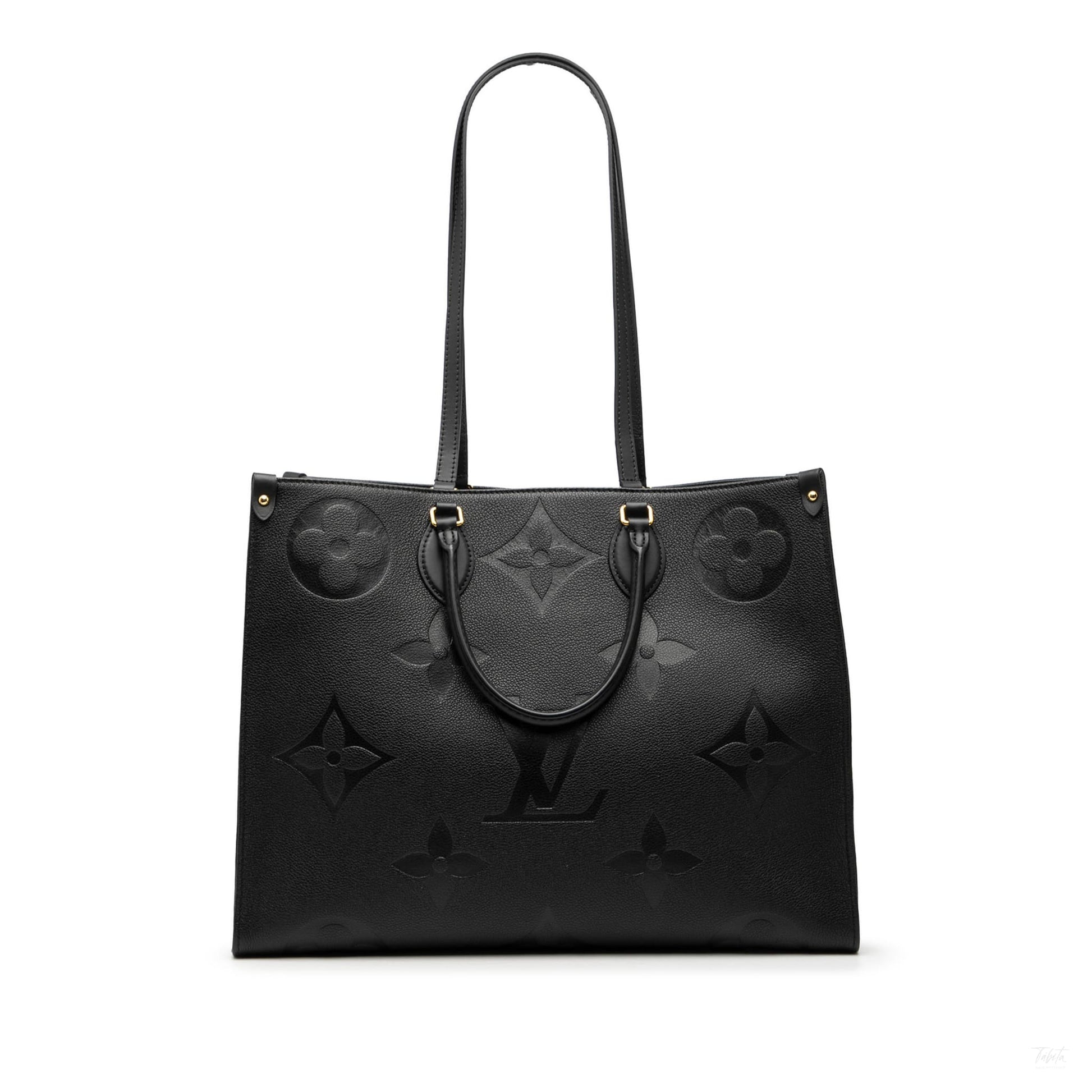 Second hand Louis Vuitton Onthego GM Leather Empreinte Shopper Handbag Monogram - Tabita Bags