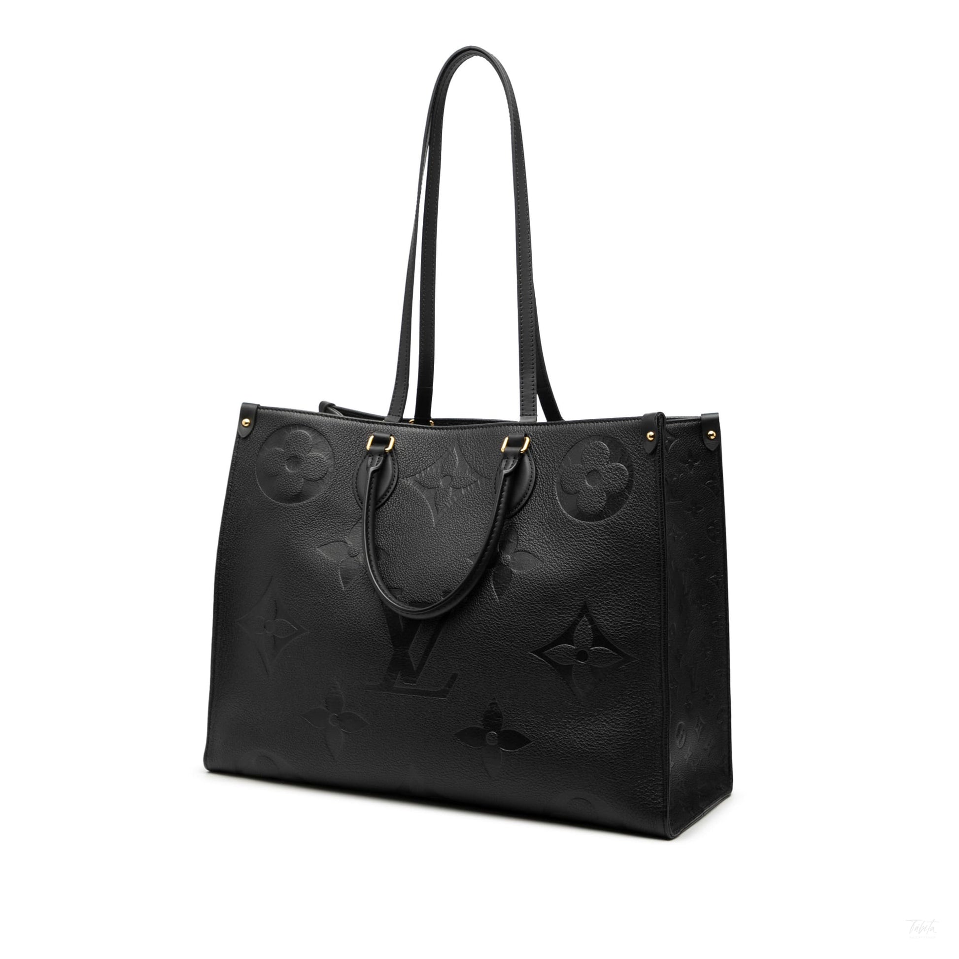 Second hand Louis Vuitton Onthego GM Leather Empreinte Shopper Handbag Monogram - Tabita Bags