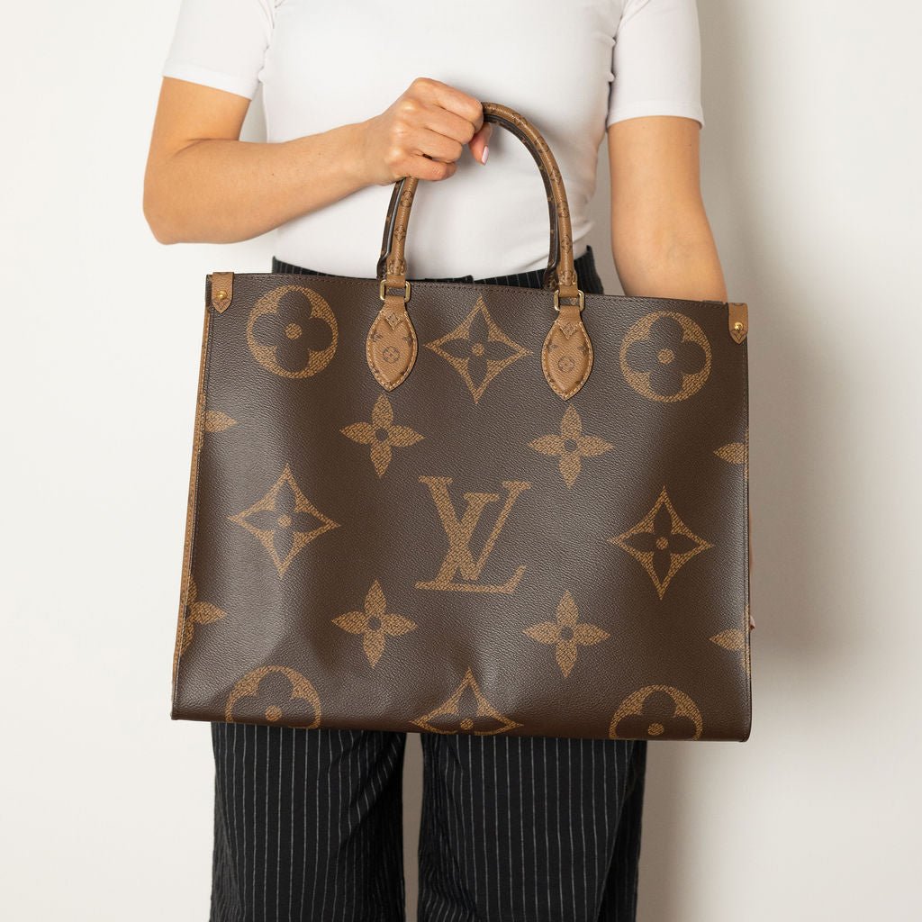 Second hand Louis Vuitton Onthego GM Monogram Giant Canvas 2 - Ways Shopper Handbag Monogram - Tabita Bags