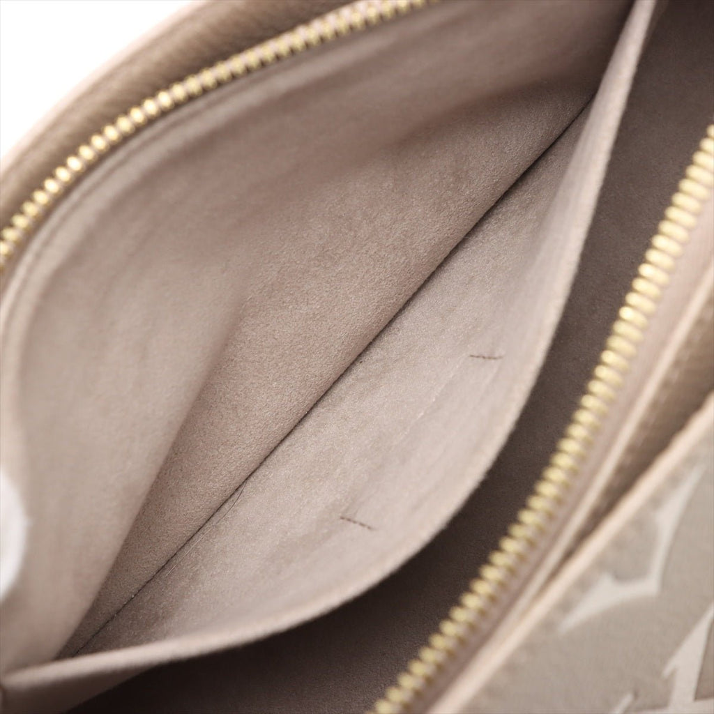 Second hand Louis Vuitton Onthego Leather East West Empreinte Tote Handbag Taupe - Tabita Bags