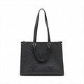 Second hand Louis Vuitton Onthego MM Calfskin Grained Leather Empreinte Tote Shoulder Bag Giant monogram - Tabita Bags