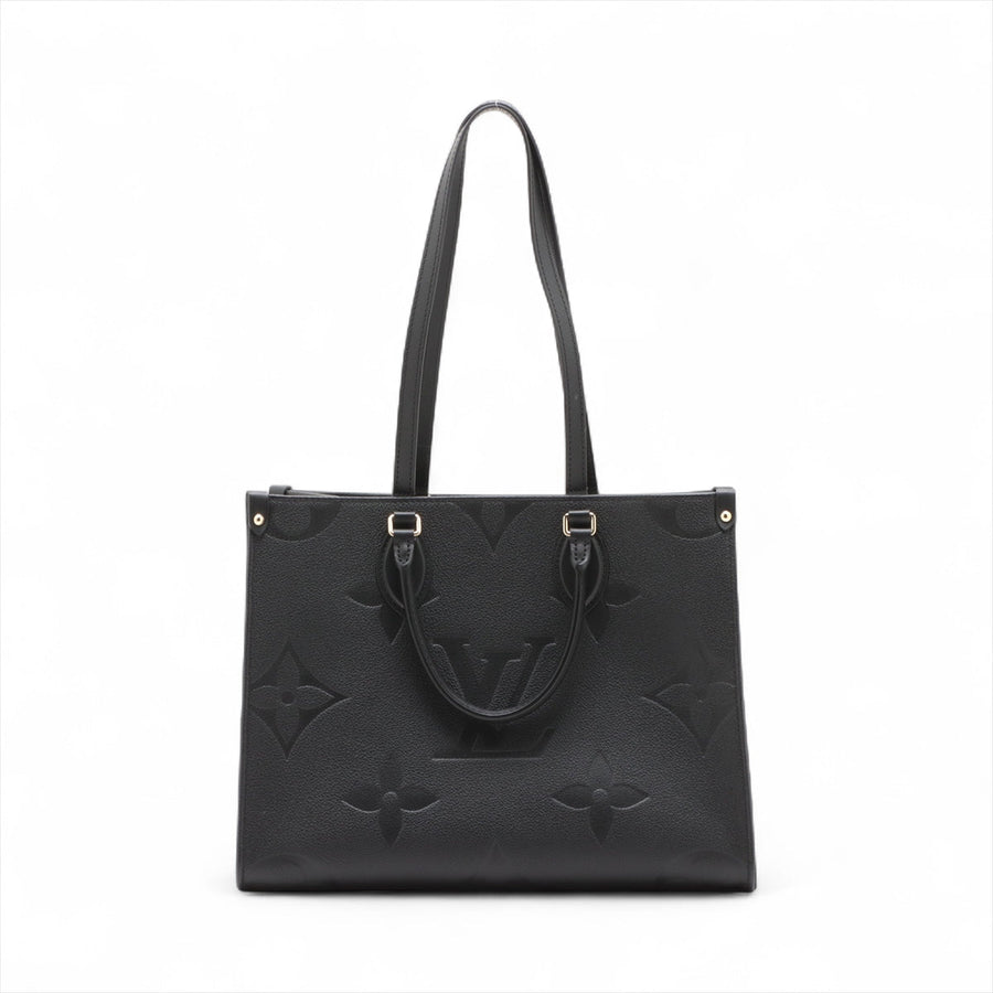 Second hand Louis Vuitton Onthego MM Calfskin Grained Leather Empreinte Tote Shoulder Bag Giant monogram - Tabita Bags