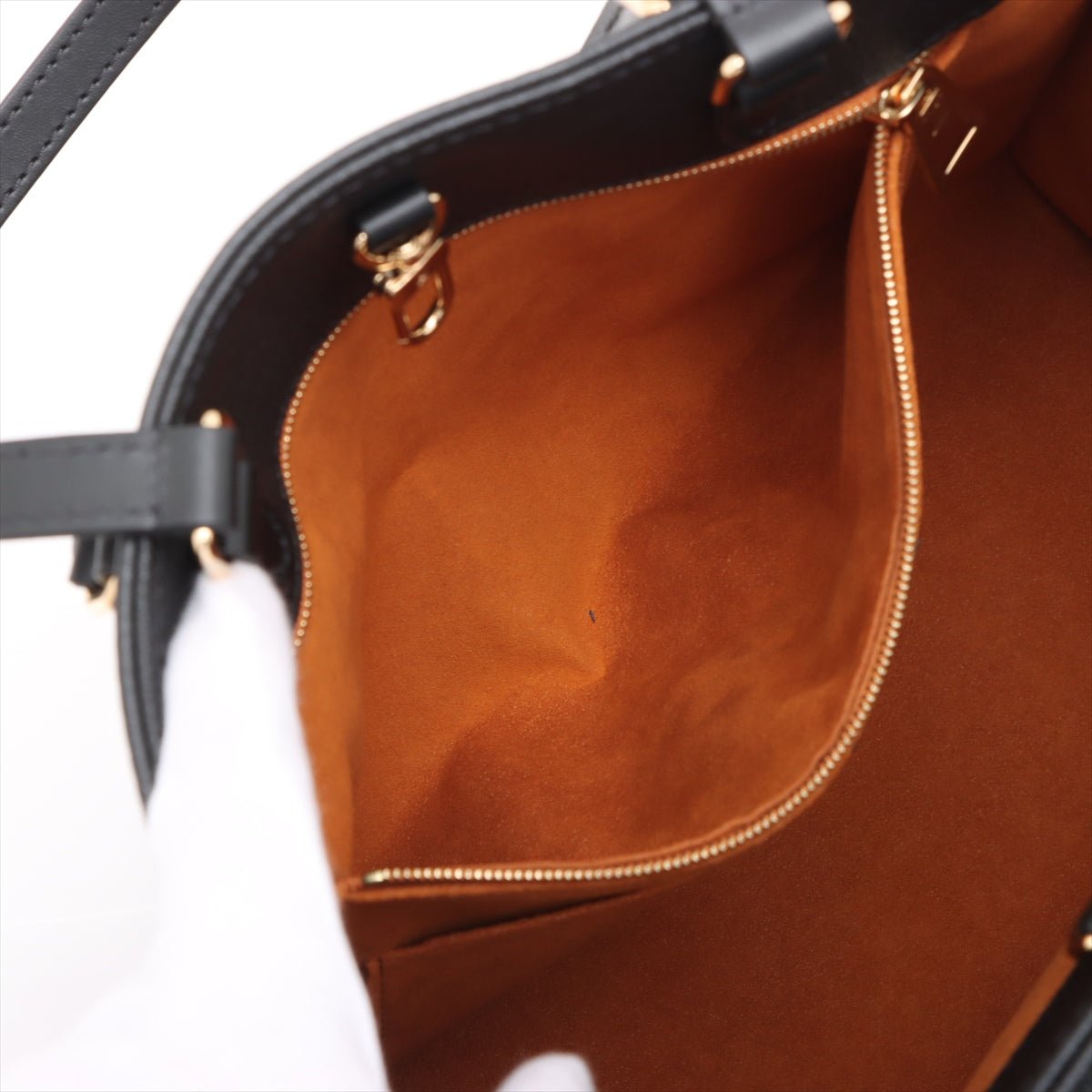 Second hand Louis Vuitton Onthego MM Calfskin Grained Leather Empreinte Tote Shoulder Bag Giant monogram - Tabita Bags